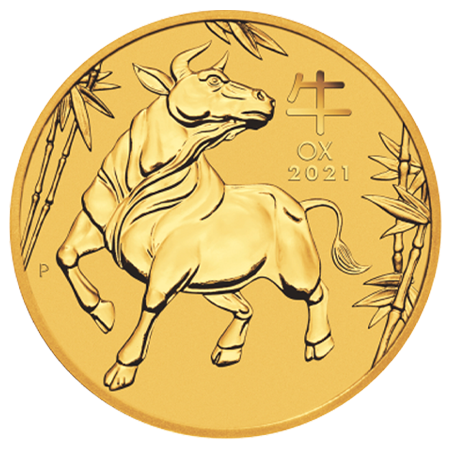 2021 1/10oz Lunar III Ox Gold Coin - Perth Mint